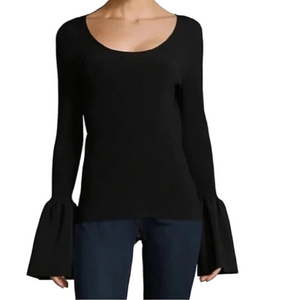 Elizabeth and James Willow ribbed top with Bell Sleeves
